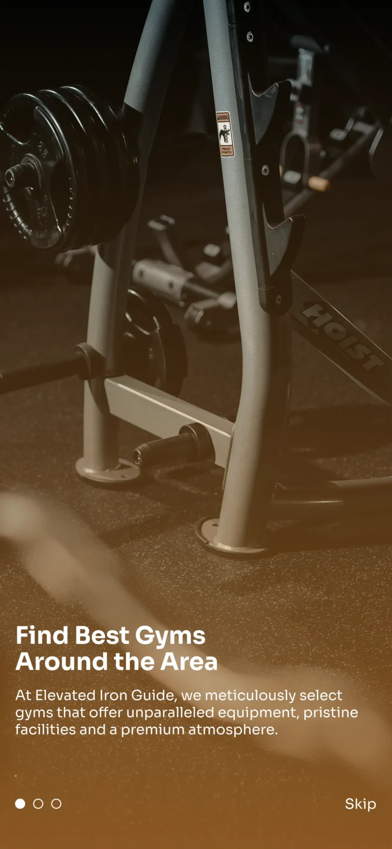 Onboarding Find Gyms