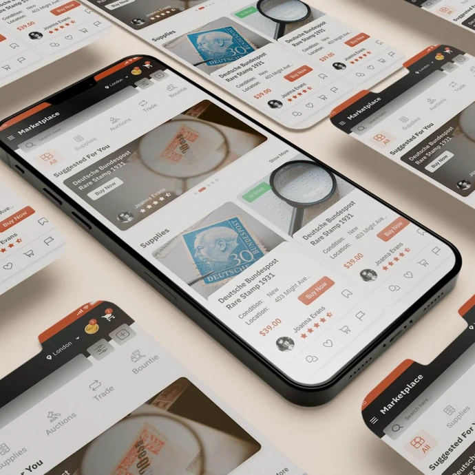 Stampbox marketplace developed by Pixarsart